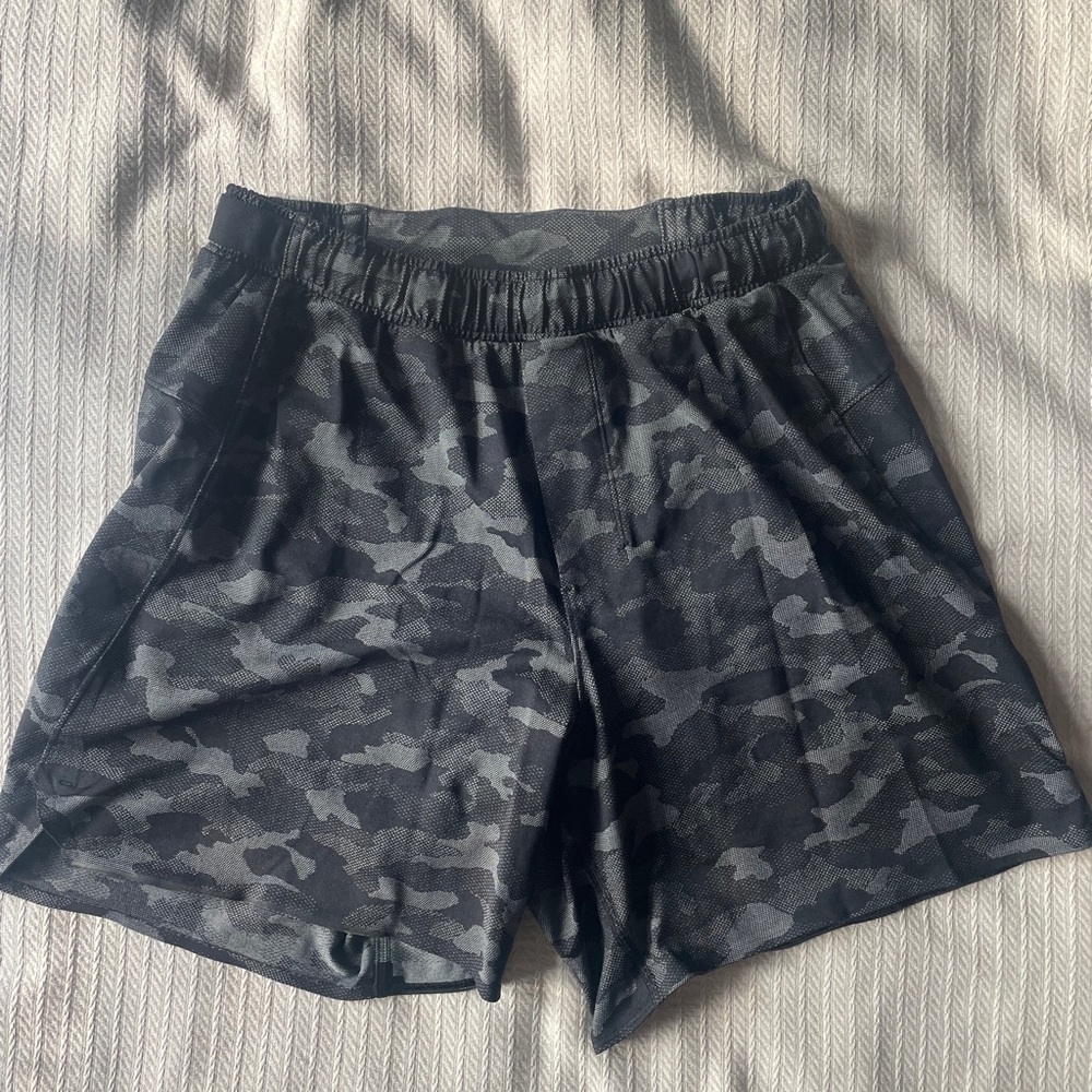 lululemon athletica Black Camo Athletic Shorts
